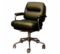 Sedia per computer: comoda sedia da ufficio per uso prolungato, sedia girevole per studio domestico con rotelle e schienale(Green,Basic)