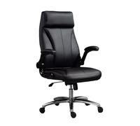 Sedia per computer Sedia da scrivania in pelle con schienale alto per computer di casa con bracci pieghevoli imbottiti, sedia ergonomica girevole regolabile Sedia da ufficio esecutiva Sedie da ufficio