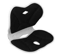 Sedia per Correttore Posturale, Schienale Ergonomico Pieghevole e Supporto Lombare Buona Correzione della Postura, Sedia per Correttore Posturale con Supporto Lombare per (BLACK)