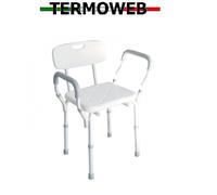 Sedia per doccia con braccioli estraibili