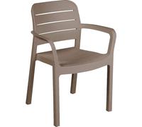 Sedia per Esterni Resina 58x53x83 cm Cappuccino Tisara ALLIBERT
