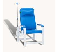 Sedia per flebotomia con braccioli imbottiti e poggiapiedi, design affidabile per procedure di estrazione del sangue nei laboratori medici