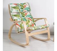 Sedia per interni Rocking Chair, tessuto Upholstered Recliner, moderna Rocking Accent Chair, Rocking Chair Recliner Sofa W Arms, Single Leisure Chair for Balcony Yard, Living Room, Bedroom