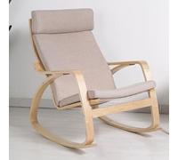 Sedia per interni Rocking Chair, tessuto Upholstered Recliner, moderna Rocking Accent Chair, Rocking Chair Recliner Sofa W Arms, Single Leisure Chair for Balcony Yard, Living Room, Bedroom