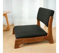 Sedia Per Meditazione A Pavimento Con Sostegno Schienale - Stile In Legno Massiccio Per Soggiorno, Camera Da Letto, Finestra Della Baia - Comodi Posti A Sedere Per La Consapevolezza E Il Rilassamento