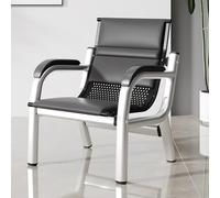 Sedia per ospiti da reception, panchina per sala d'attesa a 1 posto, con schienale e braccioli, per affari, ospedale, aeroporto, facile da montare