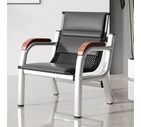 Sedia per ospiti da reception, panchina per sala d'attesa a 1 posto, con schienale e braccioli, per affari, ospedale, aeroporto, facile da montare