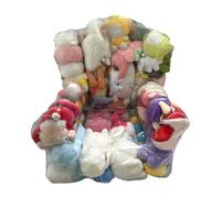 Sedia per riporre i peluche, resistente alle macchie e alle fuoriuscite, 2 | Sedile porta giocattoli, pouf per camera da letto, cameretta dei bambini, sala giochi, soggiorno, angolo lettura