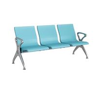Sedia per sala d'attesa in PU, durevole panca per reception aeroportuale e sanitaria, design resistente all'usura per cliniche e ospedali