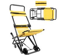 Sedia per scale ascensore manuale, sedia per scale di trasporto con 2 ruote, sedia pieghevole per scale, capacità di carico 350LBS, scaletta per adulti