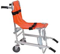Sedia per scale, in alluminio, leggera, per ambulanza, pompiere, evacuazione, con fibbie a sgancio rapido, colore arancione