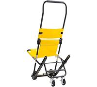 Sedia per scale, Sedia for scale cingolata pieghevole e resistente con 4 ruote Ausilio for la mobilità medica leggera in alluminio con fibbie a sgancio rapido for anziani disabili-A