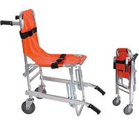 Sedia per scale, Sedia for scale for ascensore medica for evacuazione medica for ambulanza leggera in alluminio con fibbie a sgancio rapido arancione