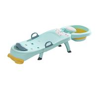 Sedia per shampoo per bambini, pieghevole, regolabile, per lavare i capelli, portatile, con bacinella per shampoo, antiscivolo, anti ribaltamento, per saloni di parrucchiere, per bambini da 0 a 10