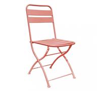 Sedia Petalo Pieghevole in Acciaio cm 42x50x88 h Rosso VivaGarden
