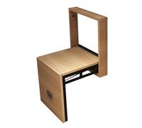 Sedia pieghevole a parete montata a parete per doccia pieghevole, con gambe di supporto e schienale, per lo spogliatoio (bianco nuto)