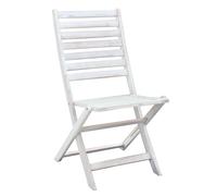 SEDIA PIEGHEVOLE BIANCA LEGGERA SALVASPAZIO GIARDINO SPIAGGIA CAMPEGGIO LEGNO