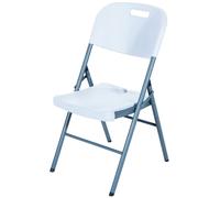 VERDELOOK Sedia Pieghevole in plastica HDPE, 45x50x88 cm, Bianco