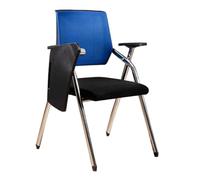 Sedia pieghevole con scrivania attaccata, sedia portatile salvaspazio per sala d'attesa e aula, sedia da conferenza con lavagna