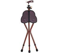 Sedia pieghevole con stampella, design ergonomico, bastone da passeggio con seduta antiscivolo, 3 gambe per bastone, bastone da passeggio con luce a LED, bellissimo paesaggio