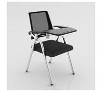 Sedia pieghevole con supporto lombare, imbottita, per laptop, ufficio, con lavagna e portabevande, per donne, uomini, adulti, gambe in metallo per uso aziendale