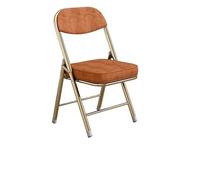 Sedia pieghevole - Cuscino ad alta densità spesso 5 cm, installazione senza attrezzi, pieghevole salvaspazio, supporto ergonomico per la schiena (velluto a coste premium delicato sulla pelle [marrone