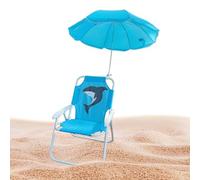 Sedia pieghevole da esterno per bambini - robusto sedile da campeggio resistente all'usura, capannone per zanzariera | Design portatile compatto con ombrello, favorevole a viaggi affidabili per la