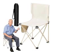 Sedia pieghevole da esterno | Sedia da spiaggia portatile - Supporto da 286 lb, attrezzatura da campeggio con borsa portaoggetti per pescatore escursionismo escursionismo festival spiaggia di viaggio