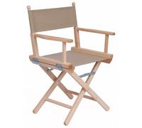 Sedia Pieghevole da Regista 43x60xH88 cm in Legno Naturale Tessuto Corda