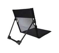 Sedia pieghevole da spiaggia, 53,3 x 53,3 cm, portatile, senza gambe, schienale reclinabile, per spiaggia, campeggio, prato, piscina, giardino, cortile, , viaggi e comodi posti a sedere al sole
