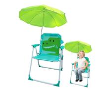 Sedia Pieghevole da Spiaggia per Bambini Sedia Pieghevole Infantile Con | Portatile per Esterni Viaggi e Sabbia con Ombrellino per Terrazzo Giardino Piscina e Picnic