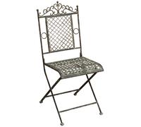 Sedia Pieghevole Ferro Battuto Ruggine Anticata Giardino Esterno Vintage