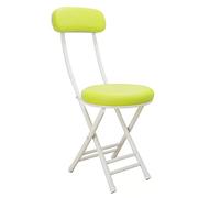 Sedia pieghevole imbottita con struttura in metallo, comodo sgabello da ufficio in pelle PU, facile da riporre, perfetto per gli ospiti e per uso domestico, design salvaspazio