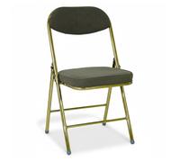 SEDIA PIEGHEVOLE IMBOTTITA ORO COMPATTA ELEGANTE SALVASPAZIO CUSCINO 5CM