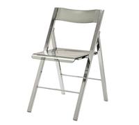 Sedia pieghevole in acrilico, sgabello antiscivolo per trucco e doccia, per soggiorno, sala da pranzo, bagno, camera da letto, ufficio, design versatile e salvaspazio