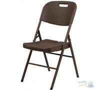 SEDIA PIEGHEVOLE IN HDPE HAPPY HOUR_x000D_COLORE MARRONE cm 50x45xH 88