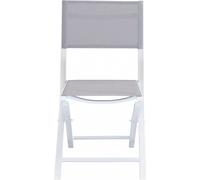 Sedia Pieghevole in Textilene cm 58x46x85 h Bianco AT804160-BIAN DecHome