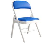 Sedia pieghevole in tubo di acciaio per eventi, con cuscino, design stabile, per dormitorio e conferenze, supporta fino a 120 kg, soluzione portatile e confortevole per sedute