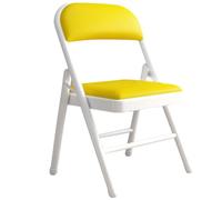 Sedia pieghevole in tubo di acciaio per eventi, con cuscino, design stabile, per dormitorio e conferenze, supporta fino a 120 kg, soluzione portatile e confortevole per sedute