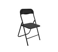 SEDIA PIEGHEVOLE METALLO POLO NERO 6 PZ