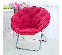 Sedia pieghevole Moon con piattino oversize leggero struttura in metallo divano pigro per casa balcone salotto e uso esterno