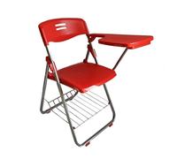 Sedia pieghevole per allenamento con blocco note per studio, soluzione portatile per sale conferenze e aule