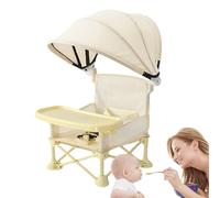 Sedia Pieghevole Per Bambini Con Vassoio - Seggiolino Pieghevole Per Bambini Con Vassoio,Vagone Da Pranzo Per Bambini Con Parasole Ideale Per Viaggi Spiaggia Picnic Escursioni Casa