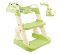 Sedia pieghevole per il bagno, per il bagno, per bambini, sedia per il bagno, con scaletta per l'allenamento delle rane, vasino per WC con e sgabello per bambini,