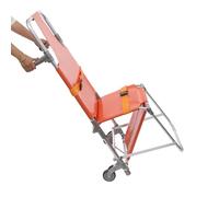 Sedia pieghevole per scale con cinture di sicurezza, 159 kg/350,53 lbs, per famiglie, scuole, ospedali, vigili del fuoco, centri commerciali