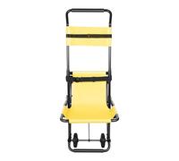 Sedia pieghevole per scale da 350 kg, portata 4 ruote, in lega di alluminio, pieghevole, con cinture di sicurezza per la casa di cura, ospedale, protezione antincendio, prevenzione delle lesioni