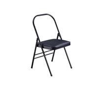 Sedia pieghevole per yoga, pilates, equilibrio, allenamento, doppio supporto trasversale, per scrivania da ufficio