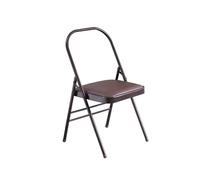 Sedia pieghevole per yoga, pilates, equilibrio, allenamento, doppio supporto trasversale, per scrivania da ufficio
