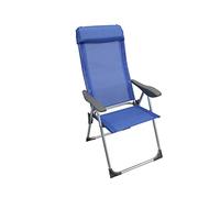 Sedia pieghevole poltrona da spiaggia mare giardino piscina in alluminio colore blu mod. Giulia