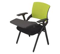 Sedia pieghevole portatile con schienale, sgabello da ufficio salvaspazio per conferenze, allenamento e uso in classe, leggera e facile da riporre